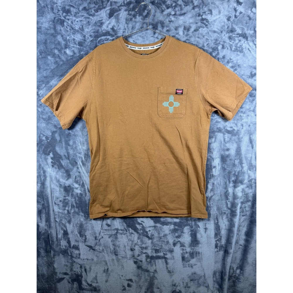 Wrangler Shirt Mens XLT Custom Luchador Pocket Graphic Tee Rio Grande Wrestling